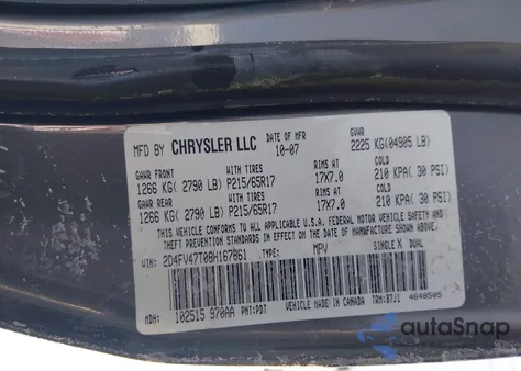 2008 Dodge Magnum z USA, uszkodzony, nr VIN 2D4FV47T08H167861